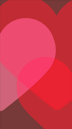 Matching Right Pink Heart Wallpaper