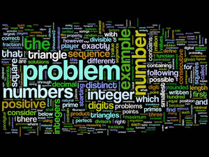 Mathematical Concepts Word Cloud Wallpaper