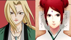 Matriarchs Of The Uzumaki Clan - Mito And Tsunade Wallpaper