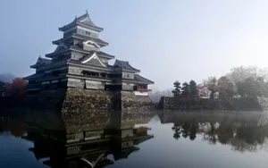 Matsumoto Castle Reflection Japan Wallpaper