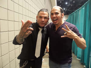 Matt Hardy With Brother Jeff Hardy Wallpaper