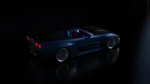 Matte Black C4 Corvette Wallpaper