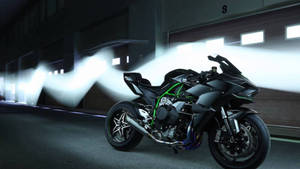 Matte Black Kawasaki H2r Wallpaper