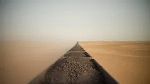 Mauritania Pathway In Desert Wallpaper