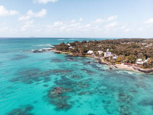 Mauritius Island And Ocean Wallpaper