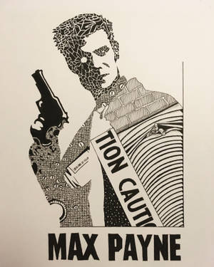 Max Payne Mosaic Poster Wallpaper