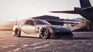 Mazda R X7 Sunset Drift Wallpaper