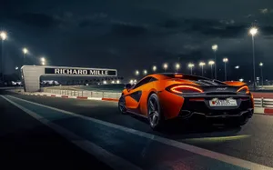 Mclaren 570s Race Track Wallpaper
