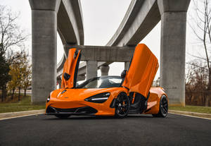 Mclaren 720s Neon Orange Wallpaper