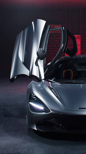 Mclaren 720s Scissor Doors Phone Wallpaper