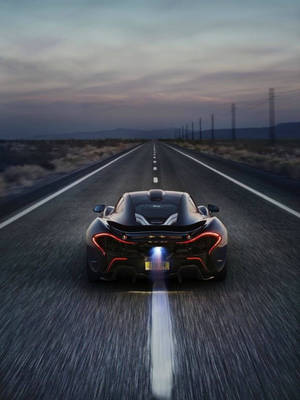 Mclaren Iphone Black On The Road Wallpaper