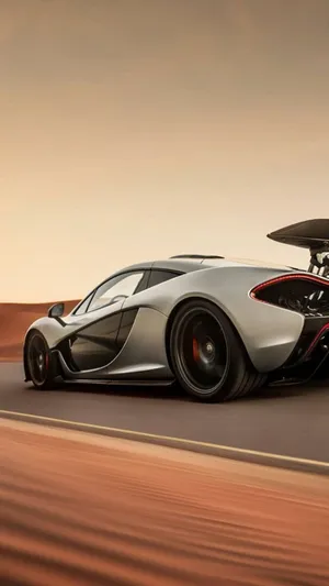 Mclaren Iphone P1 White Car Wallpaper