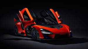 Mclaren Orange Senna Wallpaper