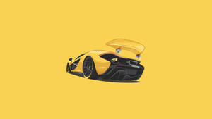 Mclaren P1 Minimalism Art Wallpaper