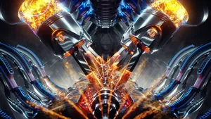 Mechanical Engine Oil Wallpaper