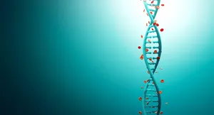 Medical Dna Symbol In Green Wallpaper