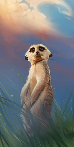 Meerkat Sunset Gaze.jpg Wallpaper