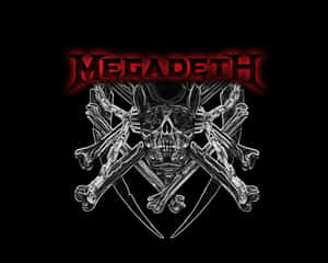 Megadeth Band Logo Skulland Crossbones Wallpaper