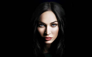 Megan Fox In Black Shadows Wallpaper