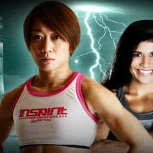 Megumi Fujii With Jessica Aguilar Digital Art Wallpaper