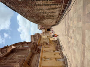 Mehrangarh Fort Sideways Image Wallpaper