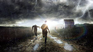 Men Running On Pathway Dayz Desktop Wallpaper