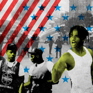 Menace Ii Society With Us Flag Poster Wallpaper