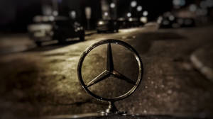 Mercedes Benz Logo Close-up Wallpaper