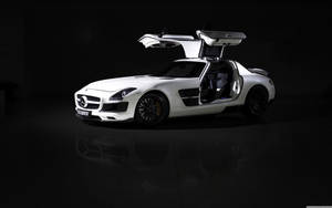 Mercedes Benz Sls Amg White Wallpaper