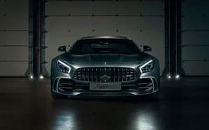 Mercedes Black: Timeless Luxury Wallpaper