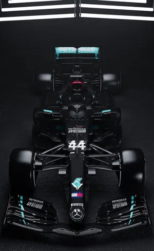 Mercedes F1 Car In A Dark Room Wallpaper