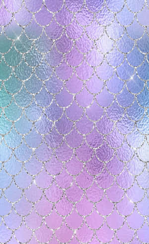 Mermaid Glitters Pattern In Silver Wallpaper