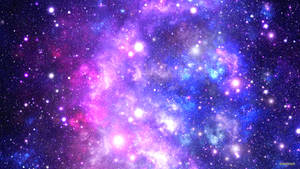 Mesmerizing Blue And Purple Galaxy Wallpaper