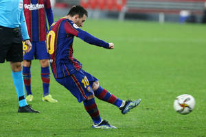 Messi 2021 Free Kick Wallpaper