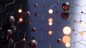 Metal Mesh In A Hexagon Shape Wallpaper