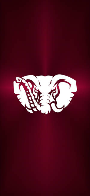 Metallic Alabama Crimson Tide Elephant Wallpaper