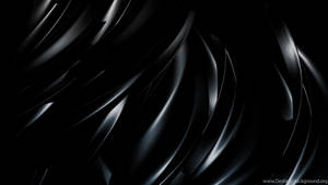 Metallic Black Abstract Wallpaper