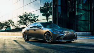 Metallic Gray Lexus Ls 500h Wallpaper