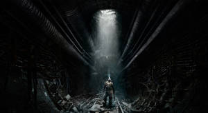 Metro Last Light Redux Underground Tunnel Wallpaper