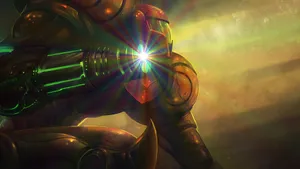 Metroid Samus Aran Arm Cannon Wallpaper