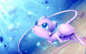 Mew In Water Fanart Wallpaper