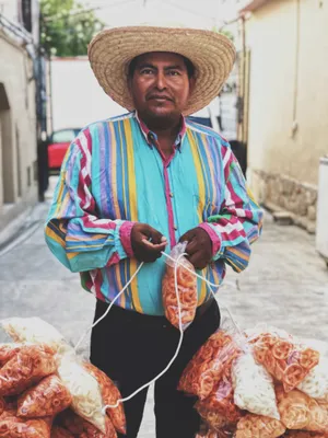 Mexican Man Colorful Shirt Wallpaper