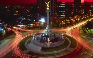 Mexico Reforma Avenue City Lights Wallpaper