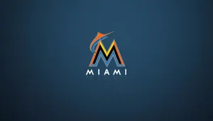 Miami Marlins Dark Blue Aesthetic Wallpaper