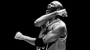 Michael Jordan Hd Shouting In Victory Wallpaper