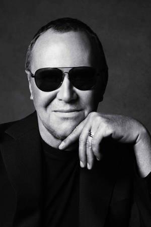 Michael Kors Greyscale Portrait Photograph Wallpaper