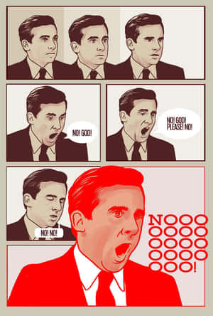 Michael Scott The Office Funny Art Wallpaper