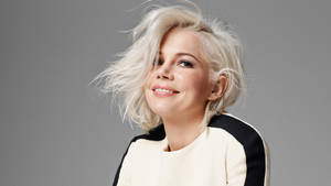 Michelle Williams Messy Hair Wallpaper