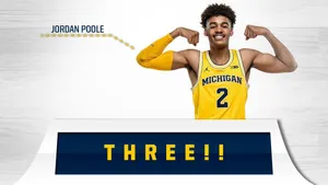 Michigan Yellow Jordan Poole Wallpaper