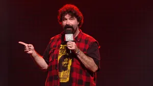 Mick Foley: A Wwe Legend Discussing His Journey Wallpaper